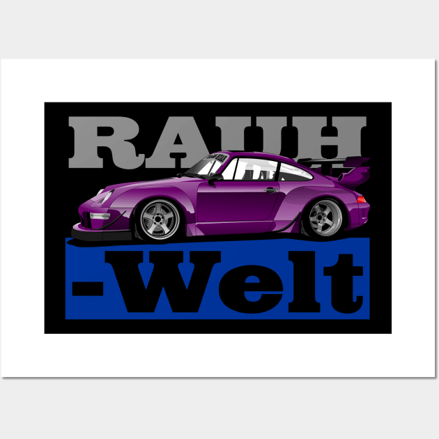 Rauh Welt Begriff Purple Wall Art by aredie19